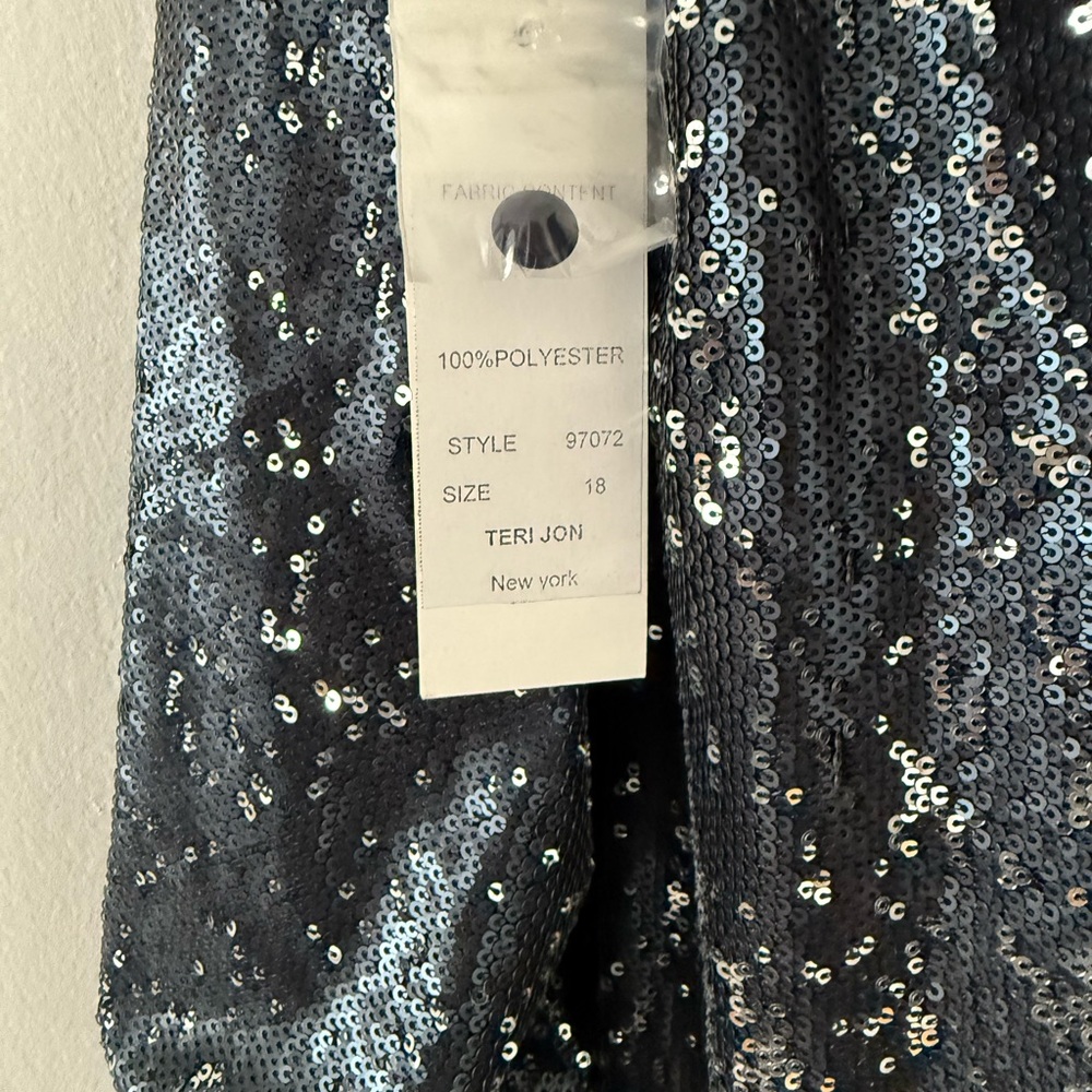 Terijon Silver Sequin dress